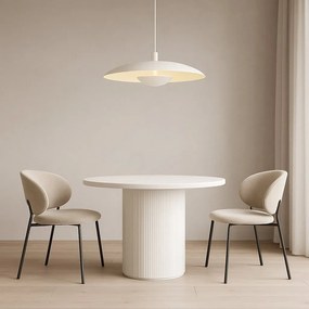 Lustra suspendata LED BOLTON 8867 alb crem