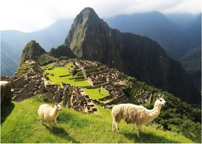 Tablou pe sticlă - Machu Picchu (70x50 cm)