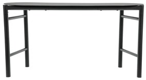 Bancă de grădină neagră din metal Disc – Zone