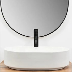 REA-U6563 - Lavoar pe blat NADIA 38x50 cm ceramică/alb lucios