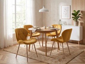 Scaun de masa MANGO VELVET, mustar