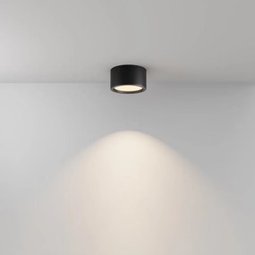 Spot LED aplicat cu protectie IP44 Hydra D-17.6cm negru