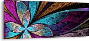 Tablou - Floare, abstracție (120x50 cm)