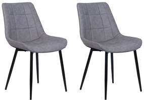 Set 2 buc. scaune pentru sufragerie Morose (gri). 1009937