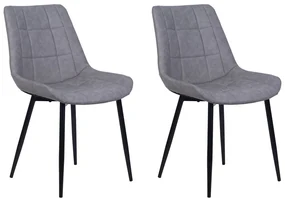 Set 2 buc. scaune pentru sufragerie Morose (gri). 1009937
