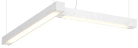 Lampă suspendată LED40 în forma de L, mai multe variante - TUNTO Model: stejar, pătat alb
