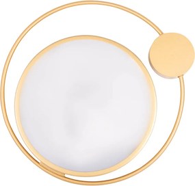Plafonieră LED Erste Moon 28W 1400lm 3000K Auriu 440x70mm - Corp iluminat modern elegant pentru living sau dormitor cu design circular rafinat.
