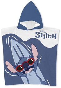 Disney Lilo și Stitch Relax poncho prosop de plajă 55x110 cm (Uscare Rapidă)