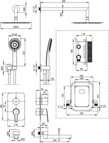 ARNIKA - Set de Duș cu Montare Îngropată BXYYRQAM