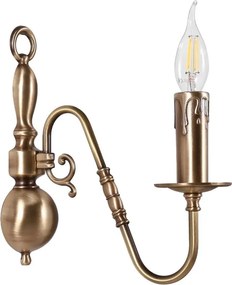 Aplica de perete clasic elegant din alama masiva Flemish