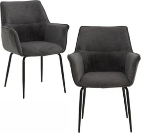 Scaun tip fotoliu NEBO, tesatura, structura metalica - MARO