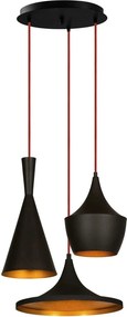 Lustra ELMAS 3556, negru, metal, 51x51x50-130 cm