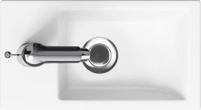 Cersanit S801-569 - Dulap de baie suspendat cu lavoar MILLE 40x22 cm, negru