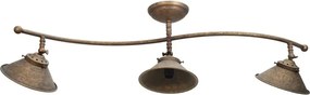 Lustra tavan cu 3 abajure din alama directionabile Vintage Soul