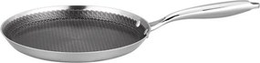 Tigaie pentru clatite cu capac Swiss Haus SH-ZGCP26, 26 x 2,4 cm, Acoperire ceramica Sapphire, Fara PTFE/PFAS/PFOA, Inductie, Otel inoxidabil