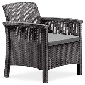 Scaun de grădină Venus din plastic, grafit