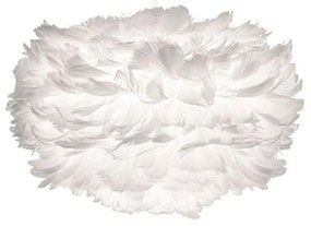 Abajur modern cu pene de gasca EOS alb, 35cm