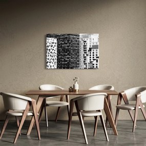 Tablou cu arhitectura alb neagră (90x60 cm)