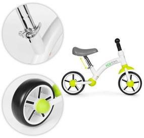 Jogging biciclete cu roți EVA scaun reglabil verde