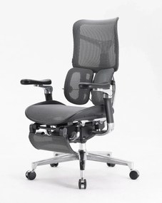 RESIGILAT- Scaun ergonomic SIHOO DORO S300 ADAPTIVE, cotiere 6D ultra moi, suport lombar adaptiv, spătar reglabil pe inaltime, mecanism multifunctional inclinare/blocare, pivotant, Mesh, Negru