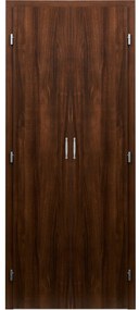 Usa debara dubla Usa pentru camara Toc fix semirotund 90mm, 910 - 1800 x2080, Nuc, Folie Decor