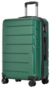 BONTOUR „SPINNER” Valisă medie rulanta cu două roți cu blocare TSA, verde