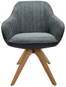 Scaun tapitat rotativ gri
