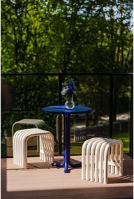 Scaun de grădină bej din metal Nokk – noo.ma