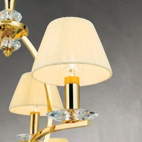 Candelabru cristal Swarovski elegant de lux Avala 9L 24K gold plated