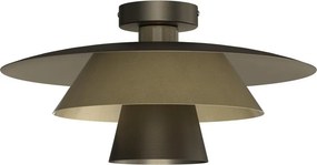 Plafonieră PLATO 1xE27/15W/230V, Ø 38 cm, bronz
