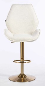 HR350W Scaun Boucle din Catifea Bază Aurie