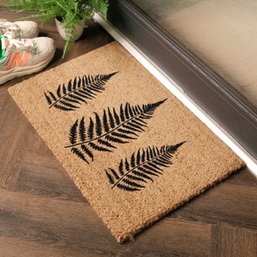 Covoraș de intrare din fibre de nucă de cocos 40x60 cm Fern Leaf – Artsy Doormats