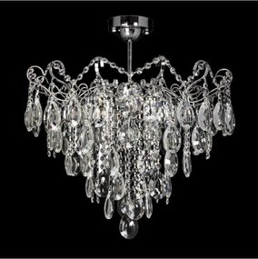 Candelabru din cristal pe tijă 6xE27/60W/230V