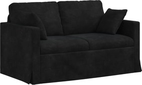vidaXL Canapea Negru 138 x 78 x 80 cm Catifea