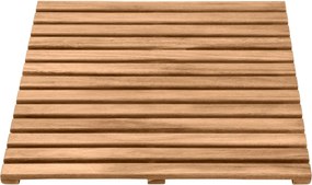 Covoras de baie, Wenko, Duckboard, 55 x 55 cm, lemn de salcam, maro