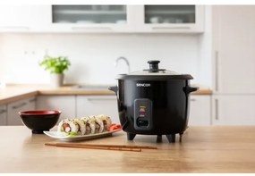 Aparat de gătit orez 300W/230V 0,6l negru Sencor