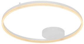 Lustra LED aplicata design modern geometric HALO 80 WH