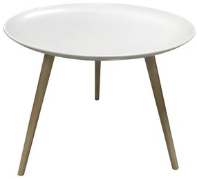 OFERTA Masuta de cafea ISLAND Ø 54 cm, alb II. calitate