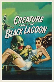 Artă imprimată Creature from the Black Lagoon (Vintage Cinema / Retro Movie Theatre Poster / Horror & Sci-Fi), (26.7 x 40 cm)