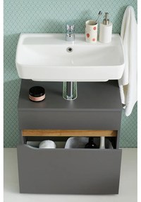 Dulap fără chiuvetă alb scund/suspendat 60x53 cm Set 857 – Pelipal
