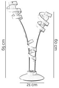Lampă de masă ONLI ZOE 2xE14/6W/230V 65 cm alb