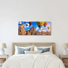 Tablou - Baloane cu aer cald, Cappadocia, Turcia. (120x50 cm)