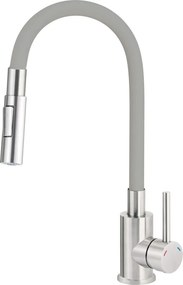 Luno Baterie pentru bucătărie, cu pipă elastică - 2 Funcții Finisaj: Antracit BOC_S740