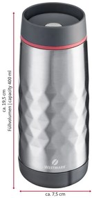 Cană termos gri deschis 400 ml Viva – Westmark