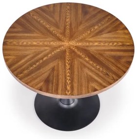 Masă de sufragerie CARMELO 75x100 cm negru/maro