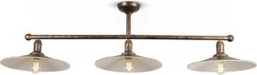 BRILAGI - Lustră cu tijă FORGE 3xE27/60W/230V cupru/patină