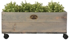 Cutie din lemn de pin pe roți Esschert Design, lățime 59 cm
