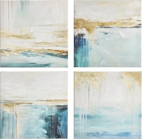 Tablou pe pânză imprimat/cu elemente pictate manual 60x60 cm Crown – Bizzotto