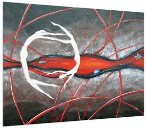 Tablou abstract - pictura cu dansatori (70x50 cm), în 40 de alte dimensiuni noi