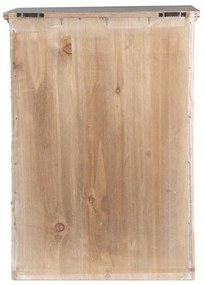 Dulap de perete, natur, din lemn, cu 3 agatatori, Fenetre